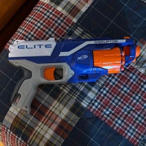 Nerf Elite Disruptor Blaster - Blue, Orange, and Gray